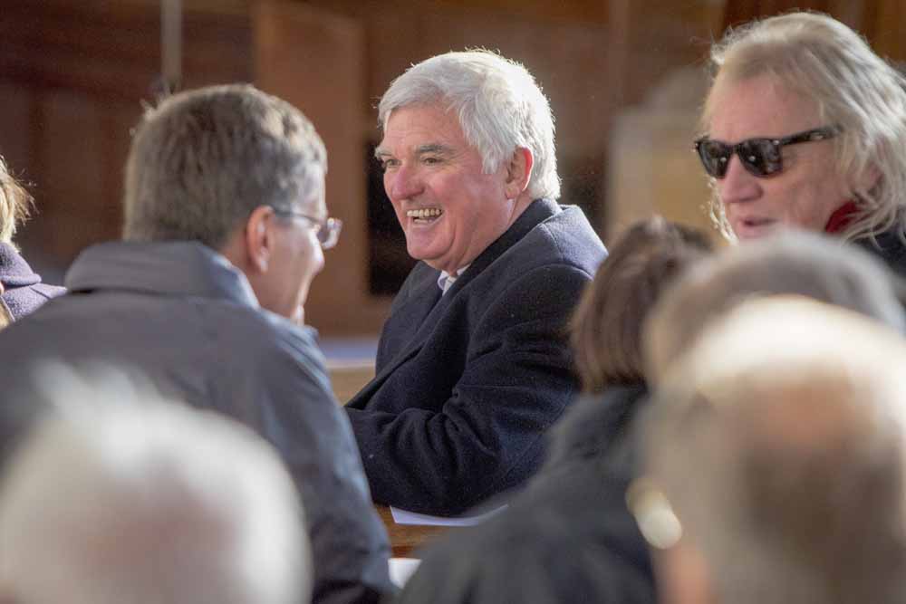 Ian Sanders in the Memorial Chapel for the Cookes House Reunion, 21st November 2015