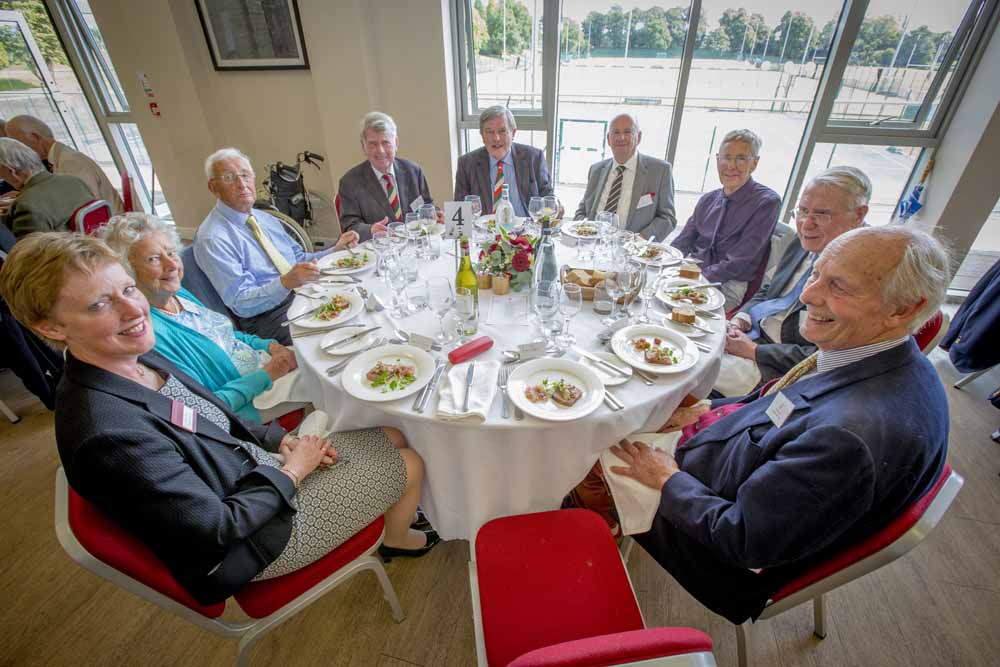 Pre-1960s Reunion: Catherine Maund, David Cariss, Michael Hare, Leslie Irving, Anthony Neales, Alan Powell, Roger Pritchett, John Ruck, Clem Schilizzi, Anthony Ward