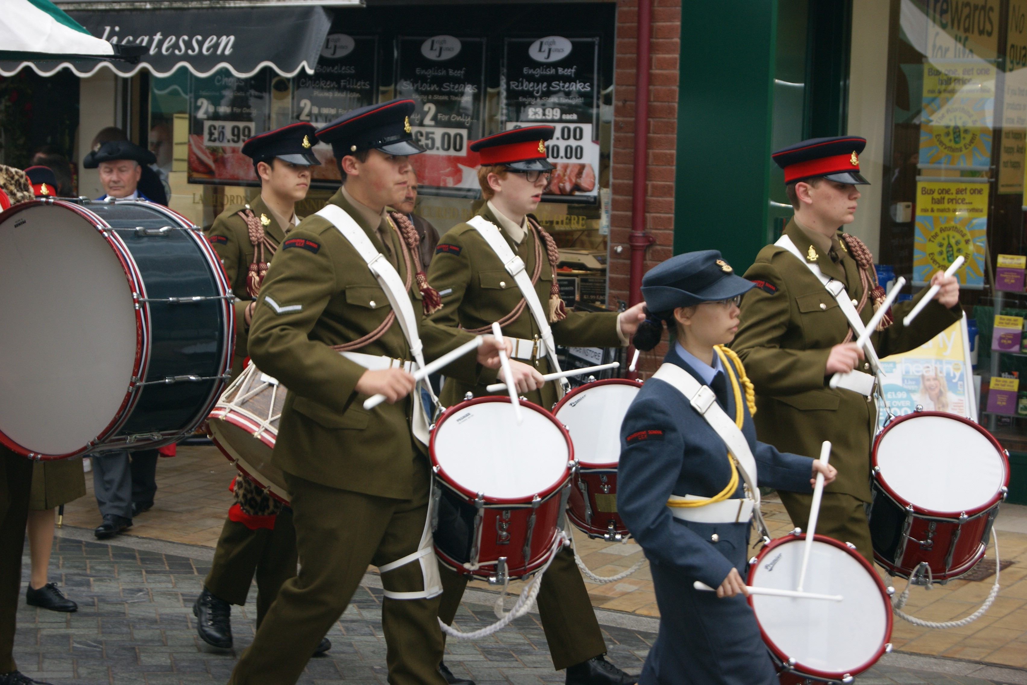 The Corps of Drums lead the procession during the Court Leet Fair Day, June 20th 2015