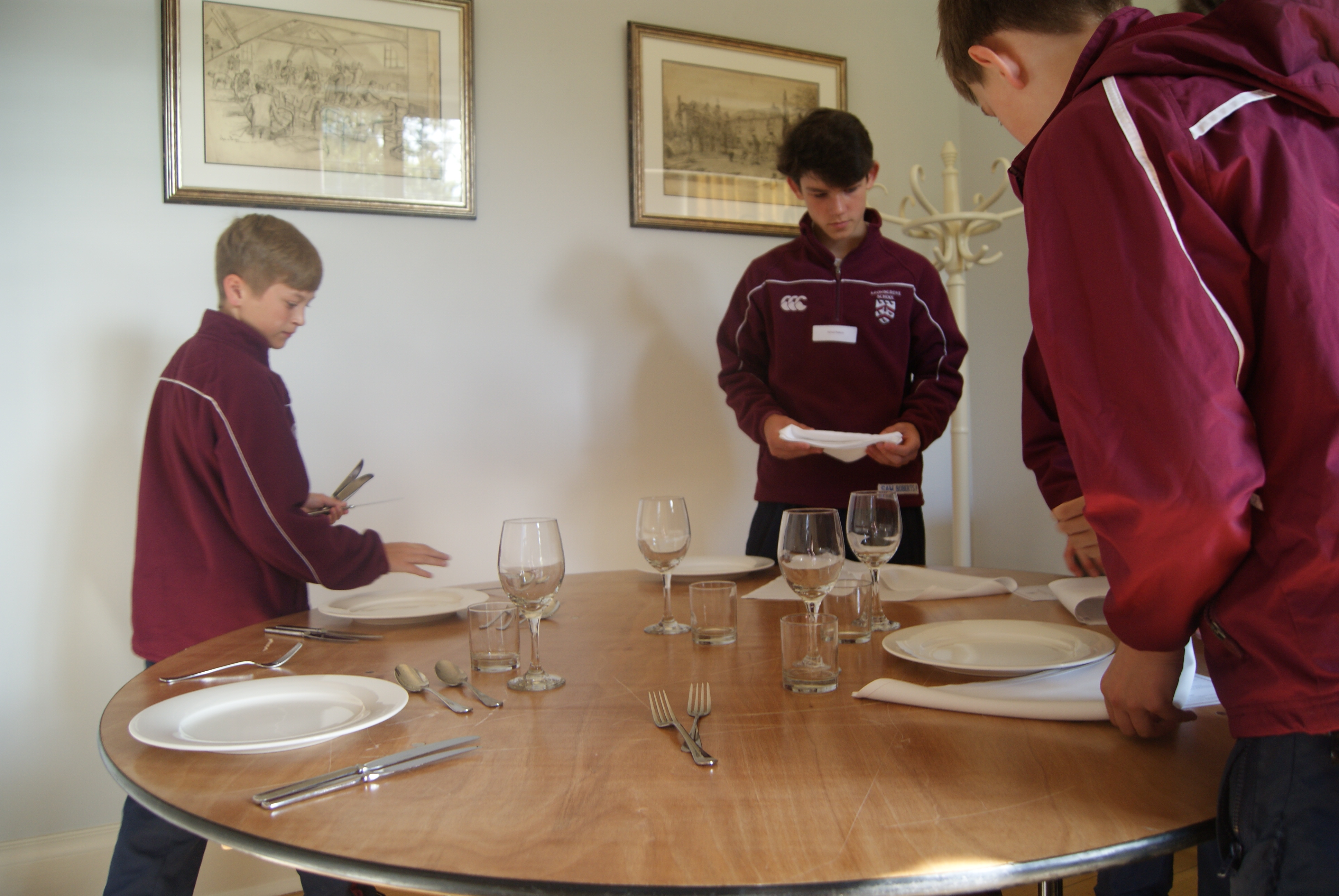 Year 8 Enterprise Day 2016: Etiquette Lessons with Miss Scannell