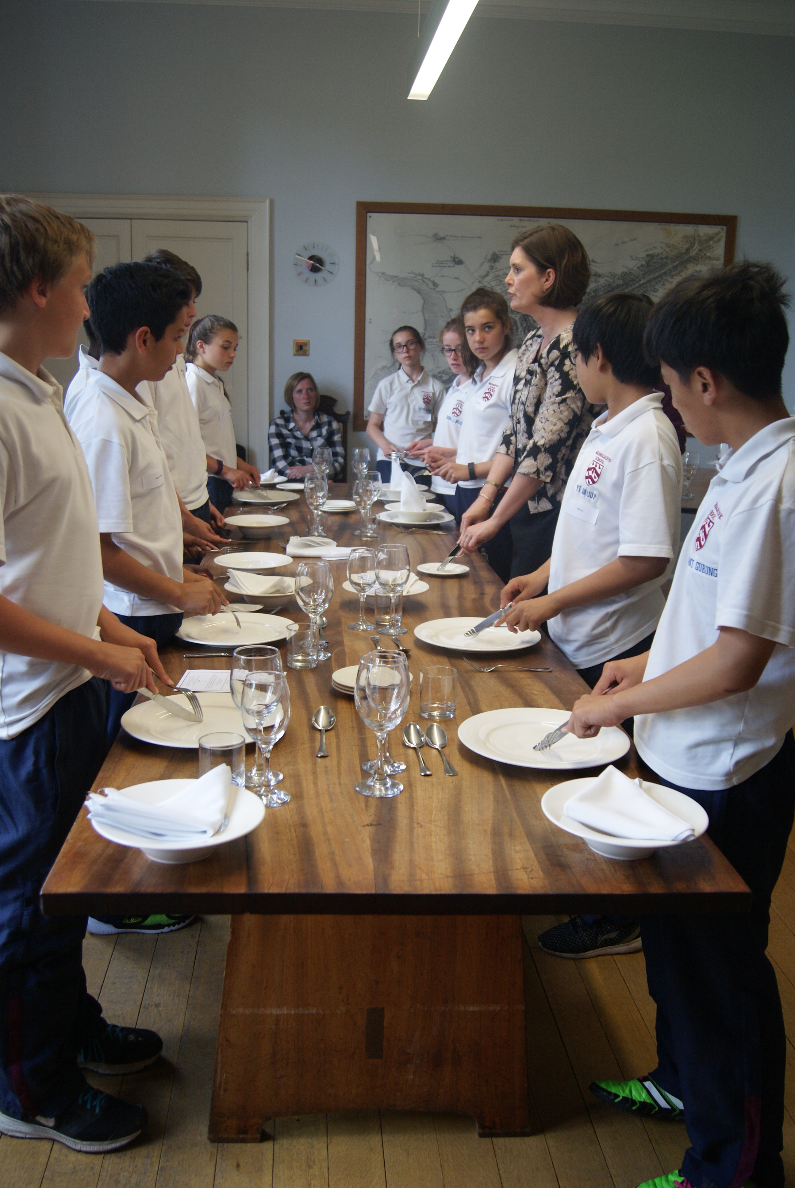 Year 8 Enterprise Day 2016: Etiquette Lessons with Miss Scannell
