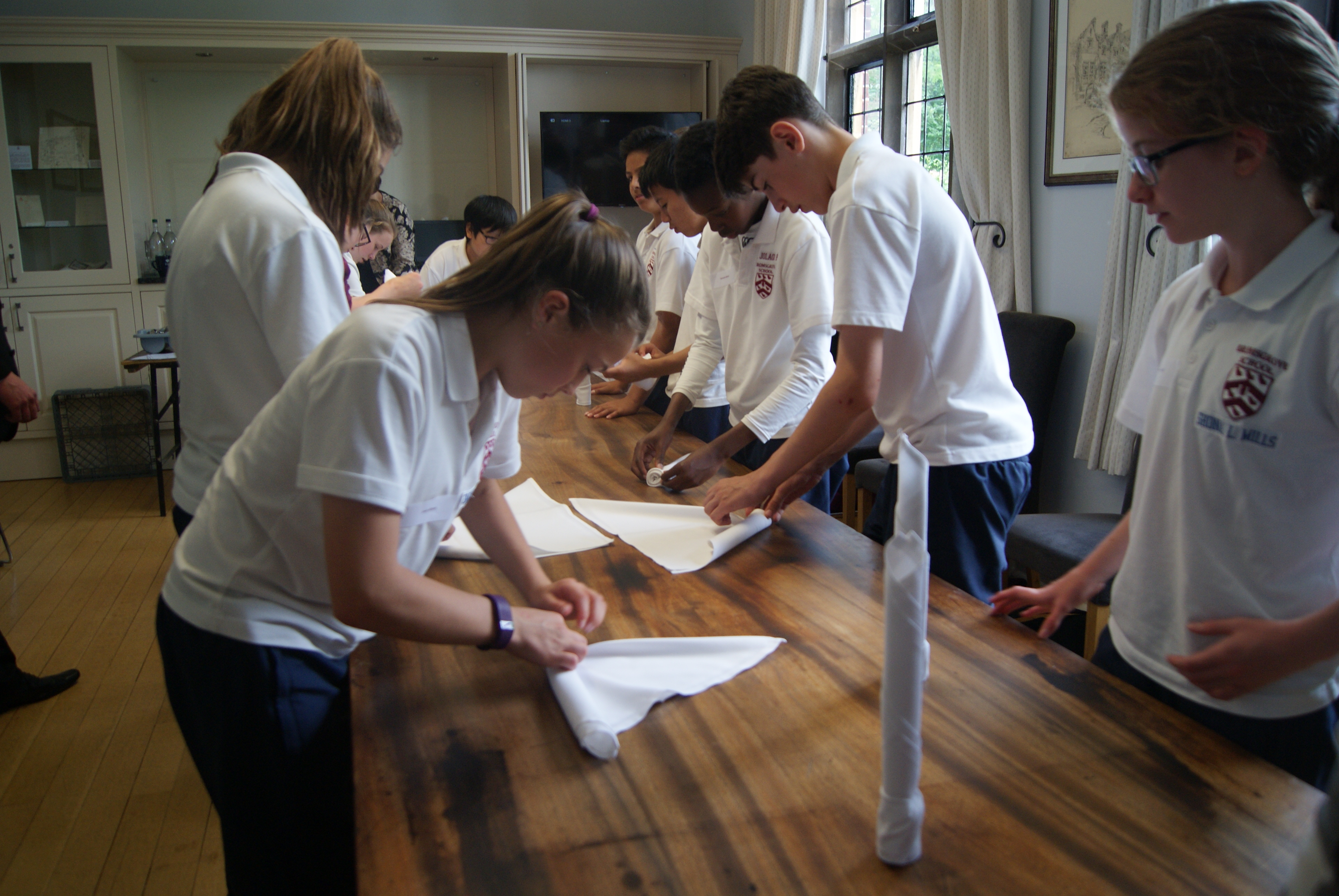 Year 8 Enterprise Day 2016: Etiquette Lessons with Miss Scannell