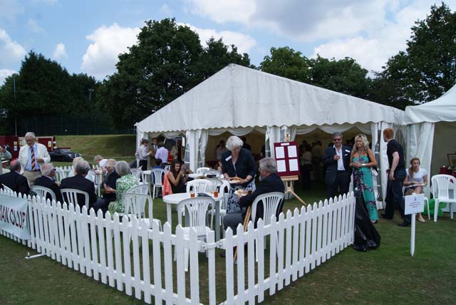 Marquee within the grounds