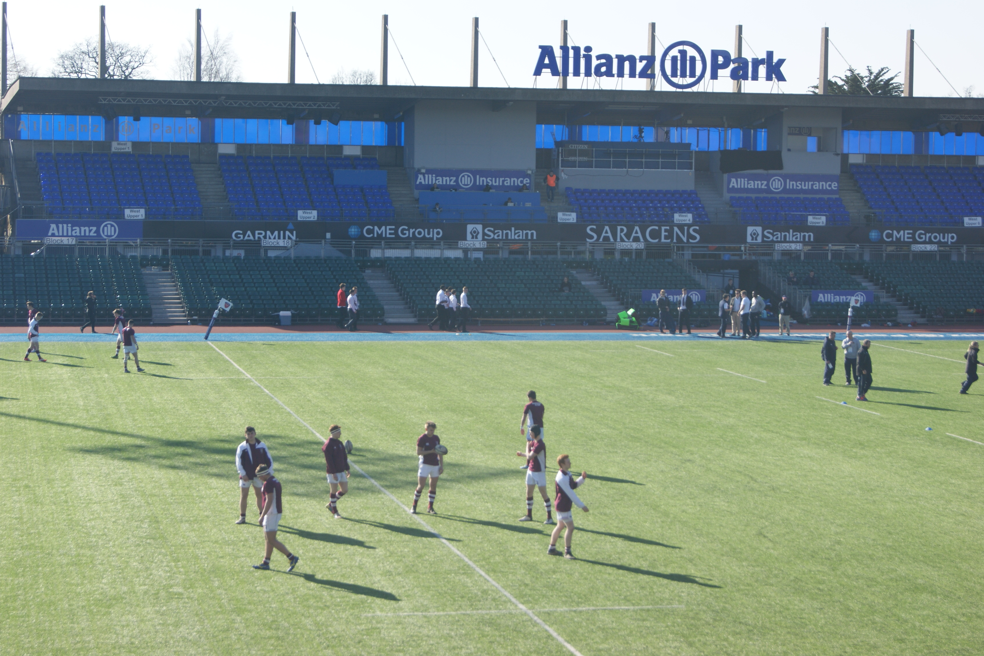 Natwest Schools Cup Semi-Final vs Oundle at Allianz Park 7th March 2015
