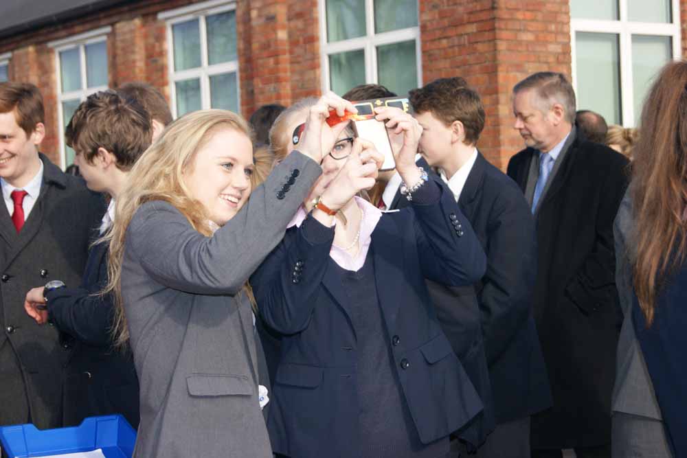 The partial solar eclipse over the Midlands, 20th March 2015