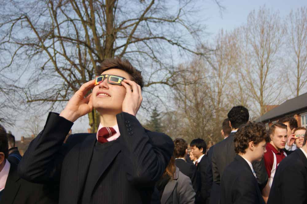 The partial solar eclipse over the Midlands, 20th March 2015