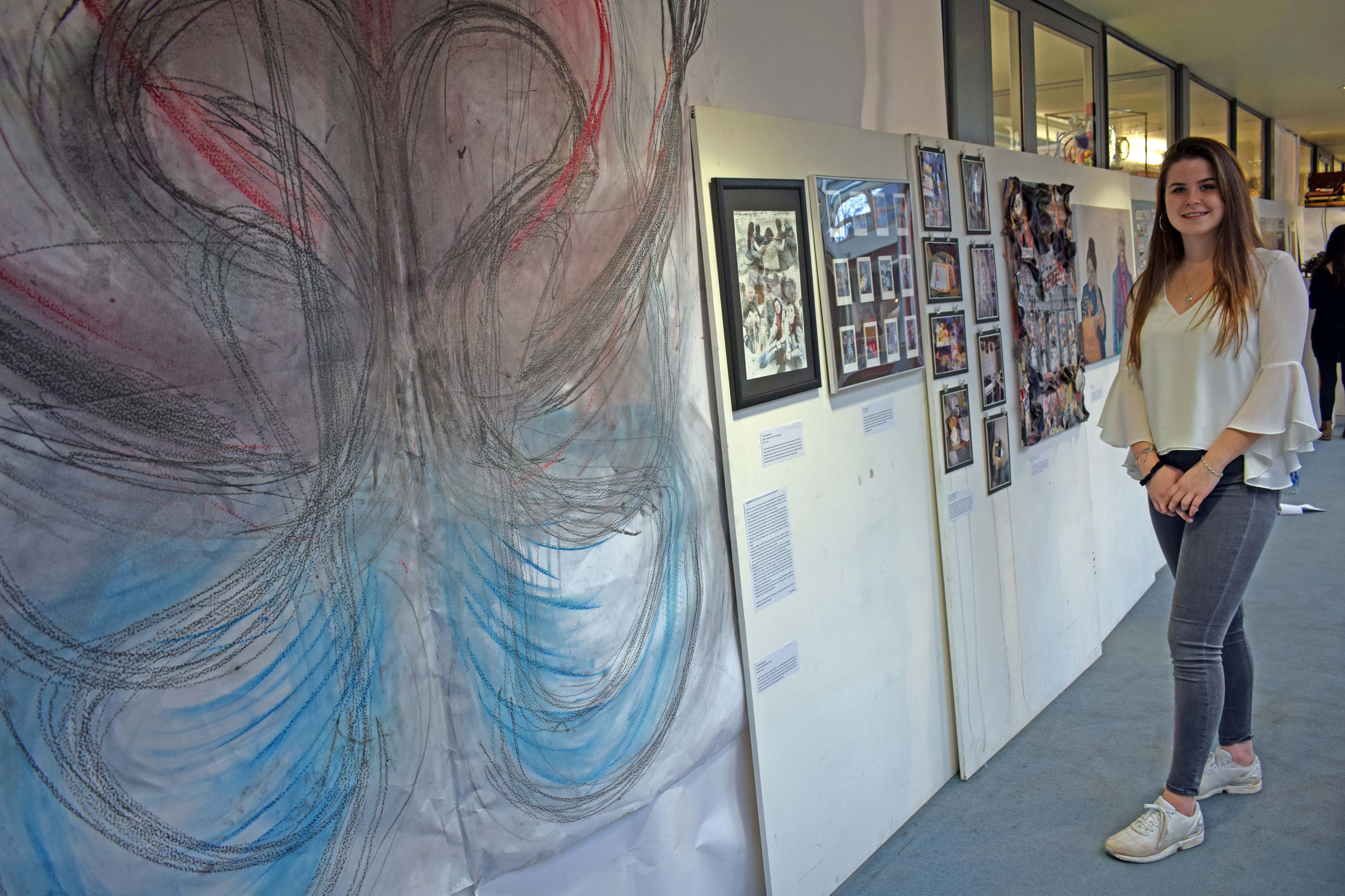IB Art Exhibition, March 2017 (Dina's work)