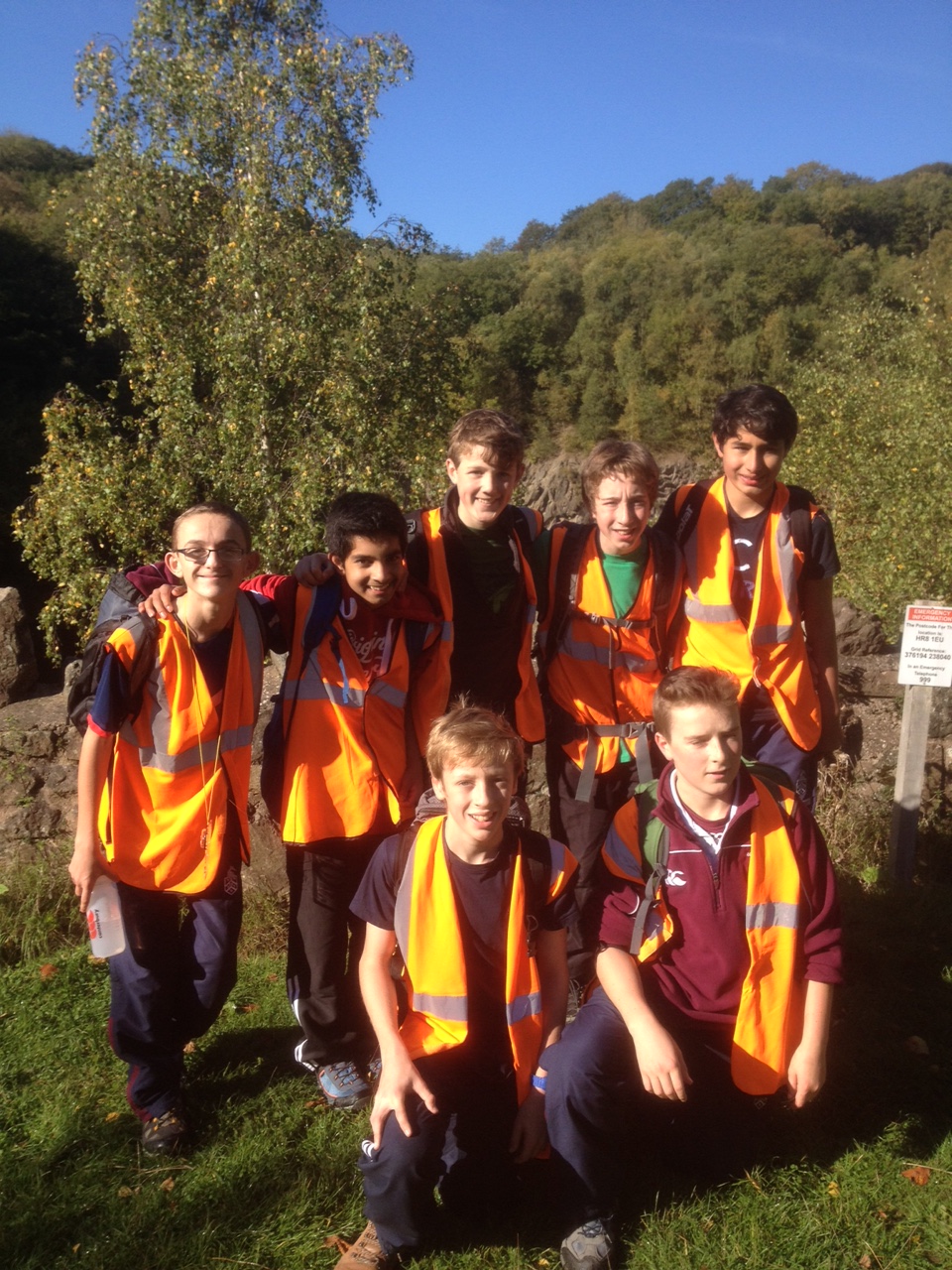 Day 1 of Lower Fourth Camp: Pupils begin their journey at Gullet Quarry, 14th October 2015