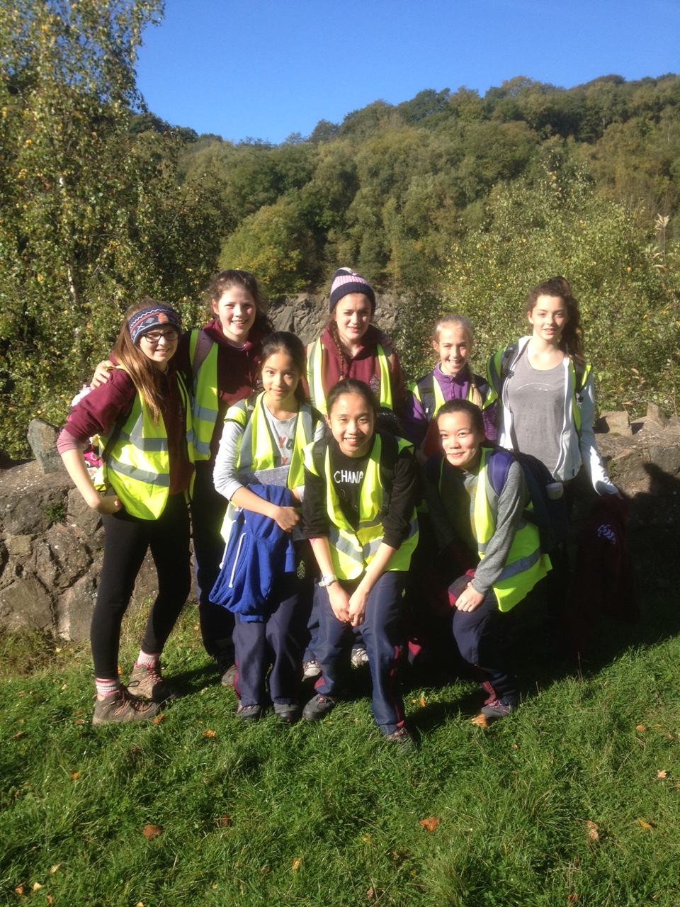 Day 1 of Lower Fourth Camp: Pupils begin their journey at Gullet Quarry, 14th October 2015