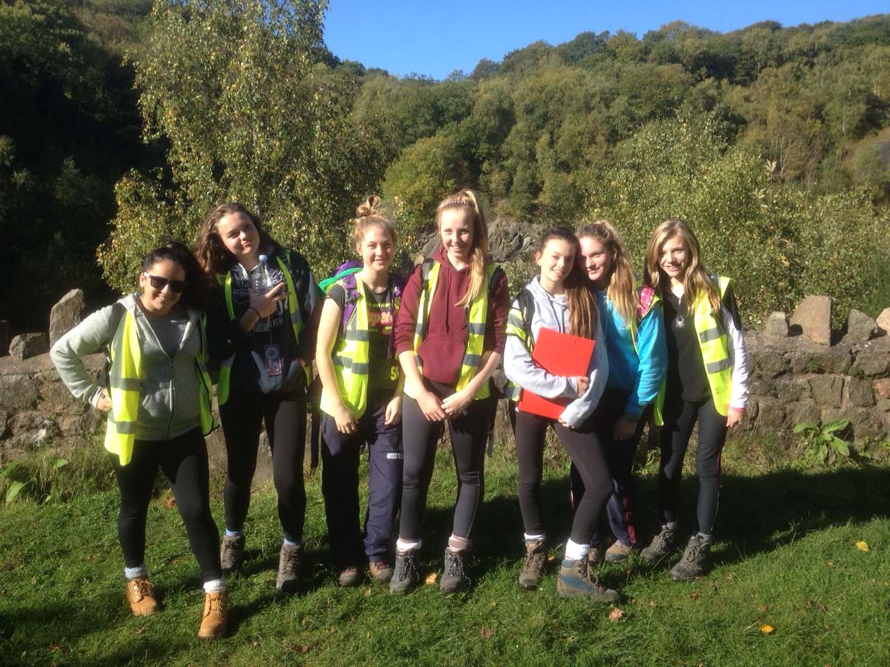 Day 1 of Lower Fourth Camp: Pupils begin their journey at Gullet Quarry, 14th October 2015