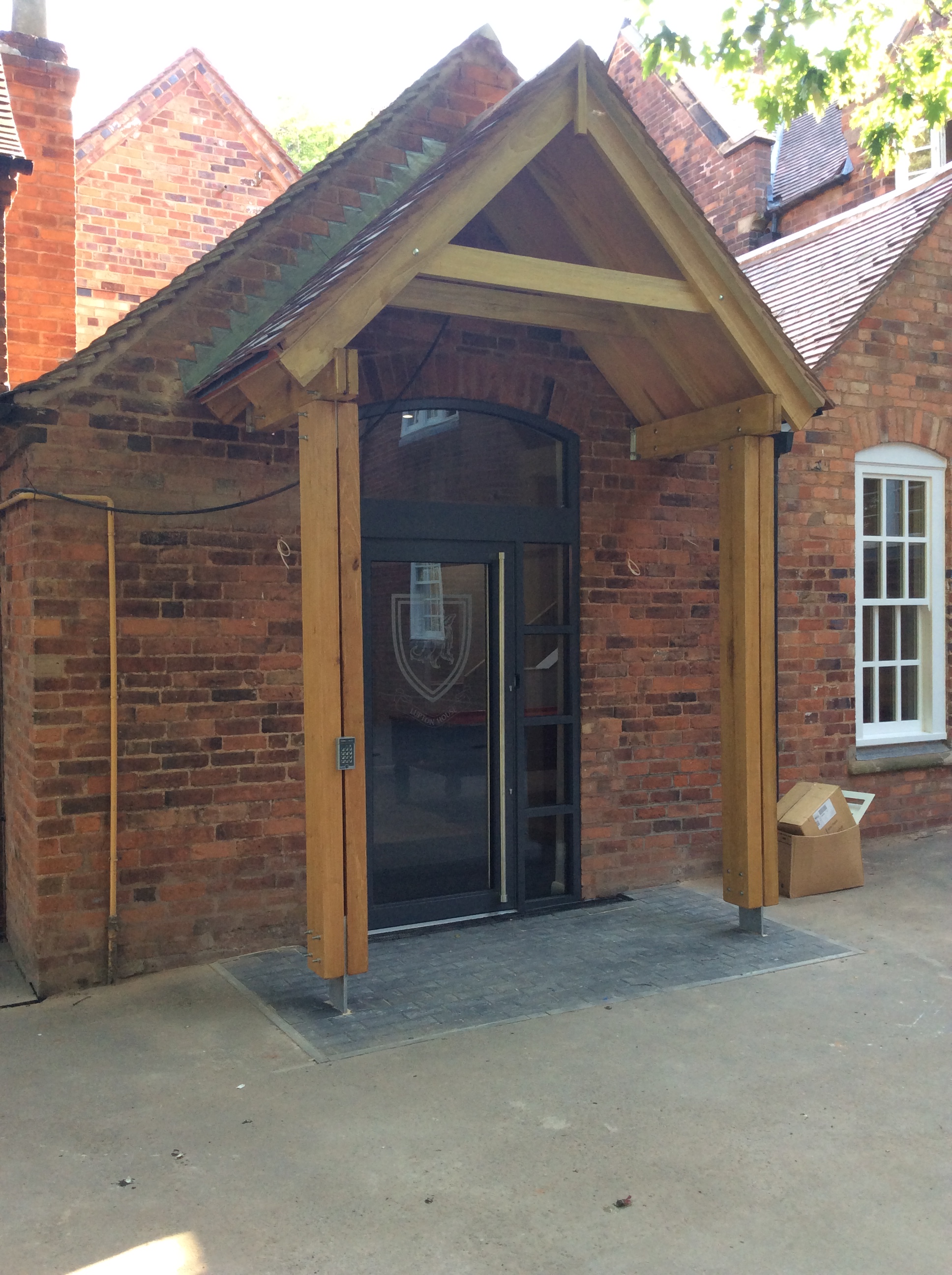 Lupton House Refurbishment: Entrance