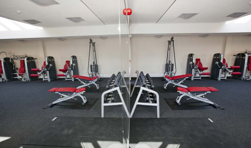 Weights in the gym