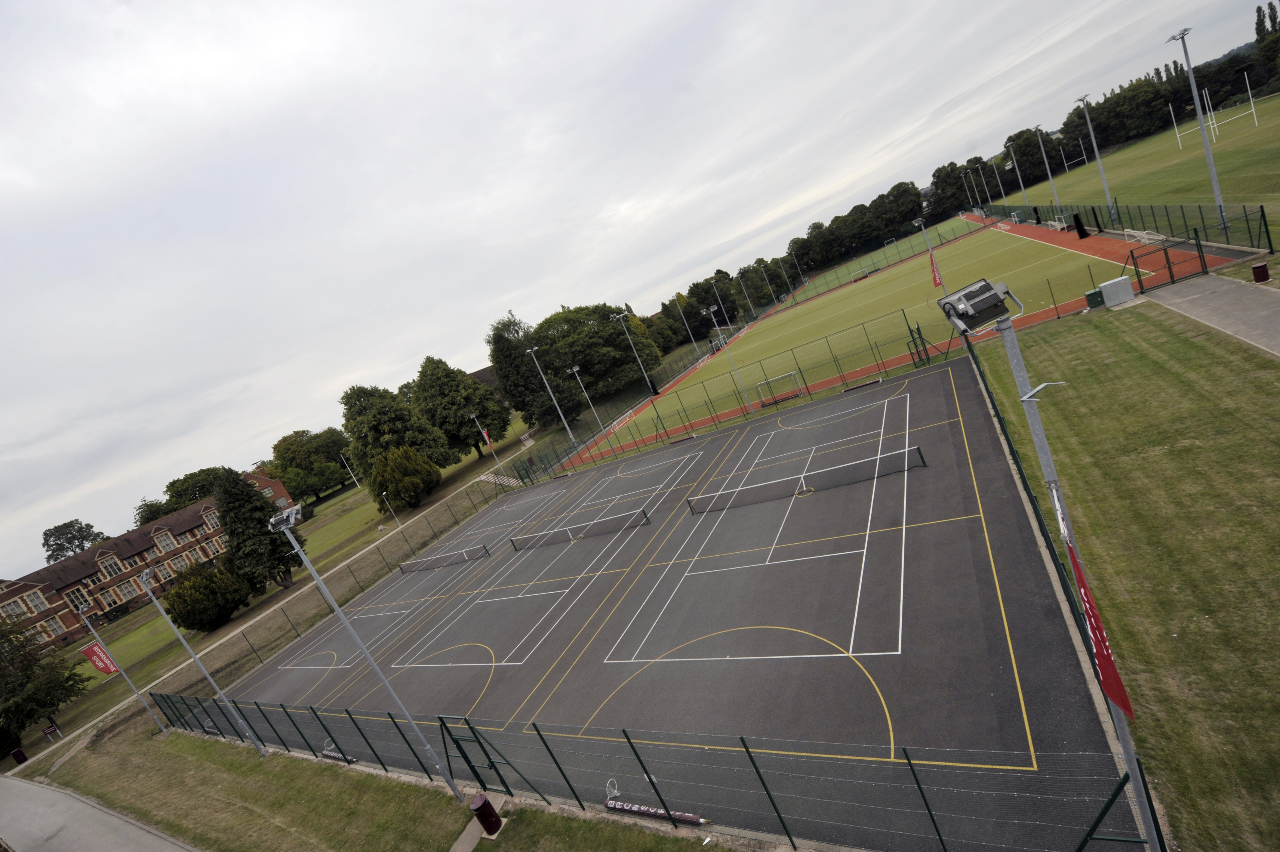 Overlooking the Courts and Astro Pitches
